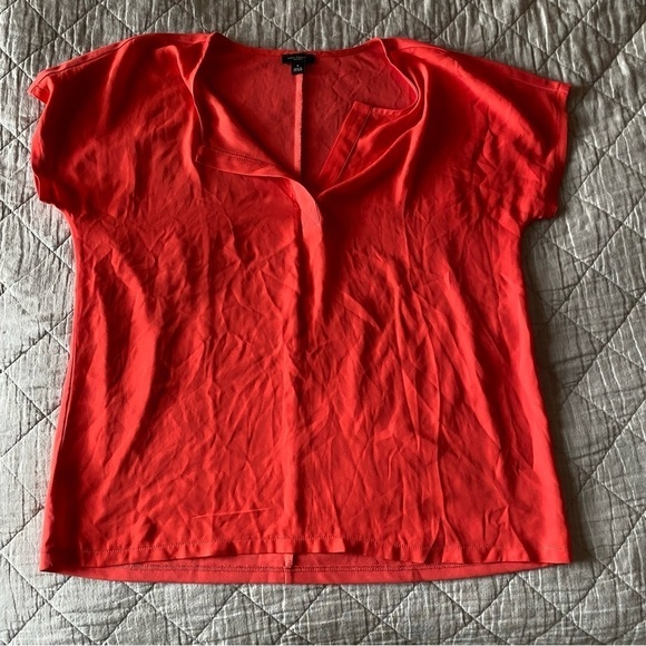 Ann Taylor Coral Blouse size medium - Picture 2 of 7
